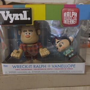 Disney Vynl Wreck-It Ralph and Vanellope Figures - Multicolor